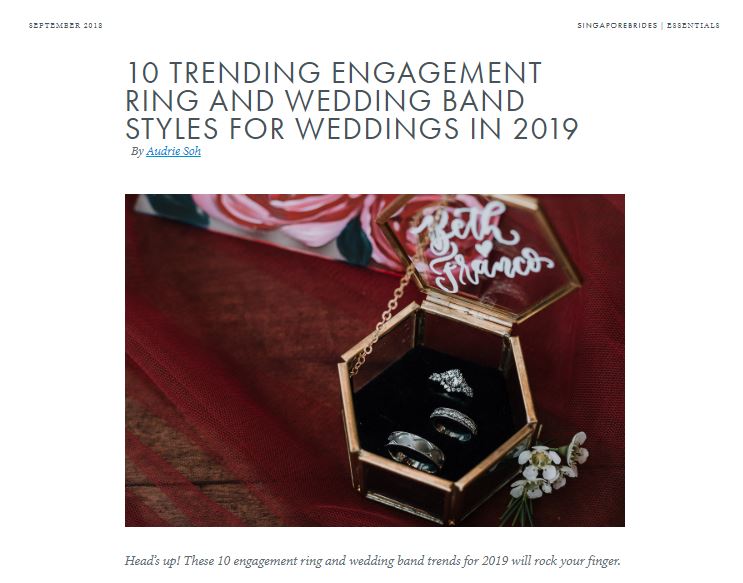 eClarity has the honor to be featured on Singapore’s leading wedding forum