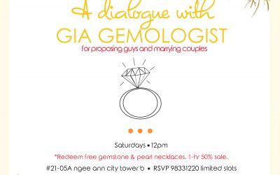 “A Dialogue with GIA Gemologist” Every Saturdays