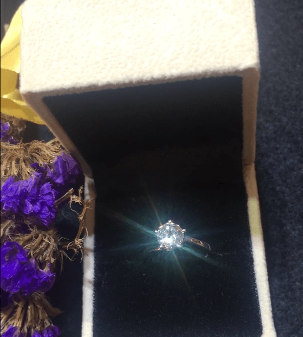 Appreciate the fire, brilliance, scintillation of a premium cut diamond (photo taken with a iPhone)