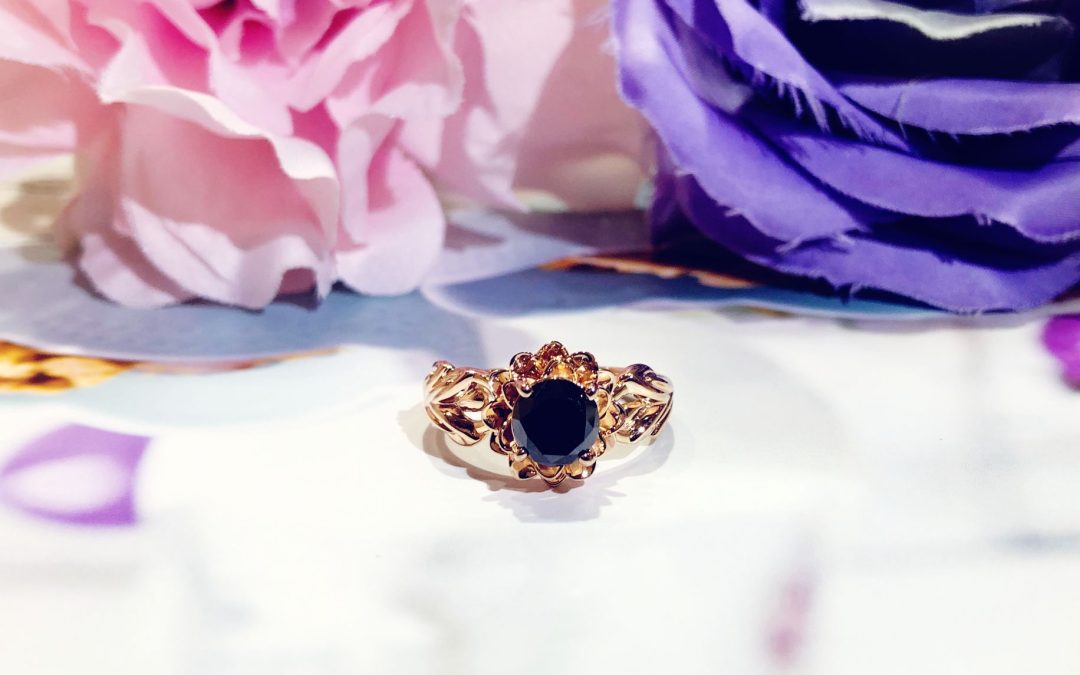 eClarity Black Diamond Engagement Ring Collection