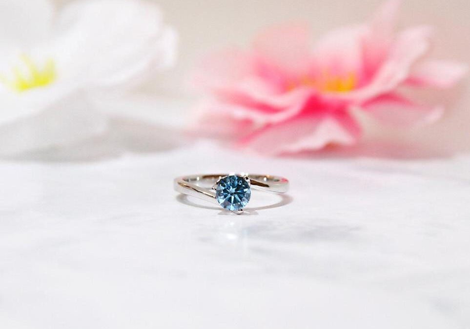 eClarity x BA.SG:  Fancy Blue Diamond Engagement Ring Collection