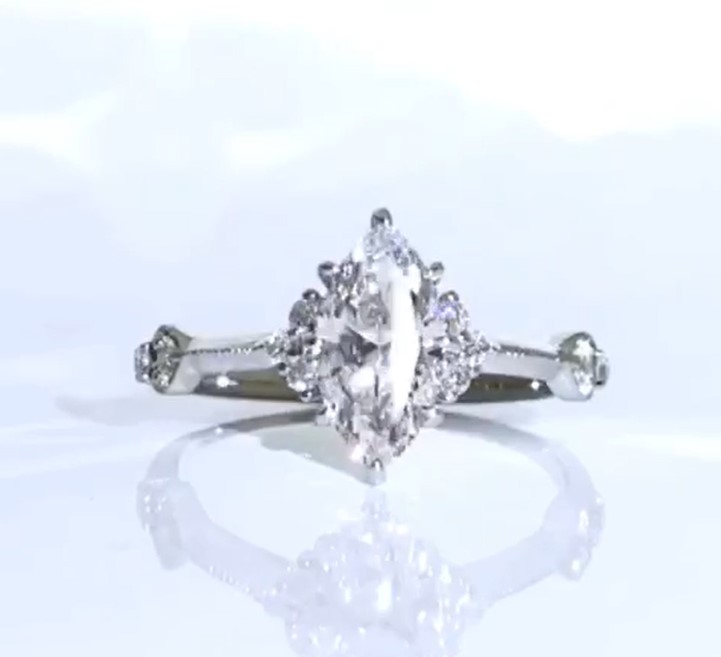 Crafting Timeless Beauty: The Bespoke Marquise Engagement Ring
